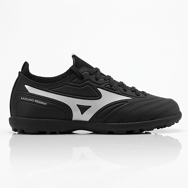 Chuteira Society Mizuno Regent Club Jr Cor: Preto Branco