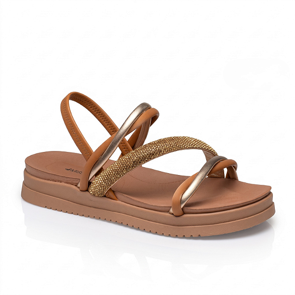 Sadália Flatform Missisipi Miara Camel - J1494-0002