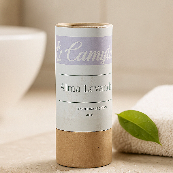 Desodorante Natural Stick Alma Lavanda – Proteção Natural e Aroma Relaxante