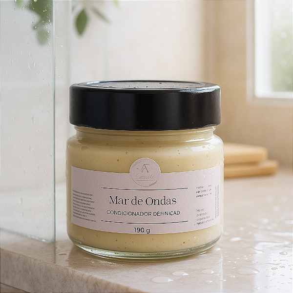 Creme Capilar Mar de Ondas – Hidratação Profunda para Cabelos Secos e Cacheados - 100g