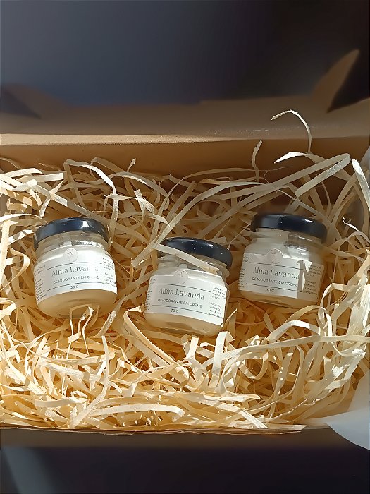 Kit 3 Desodorantes Naturais Alma Lavanda