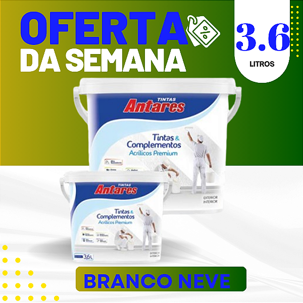 Tinta acrílica branco neve 3.6l