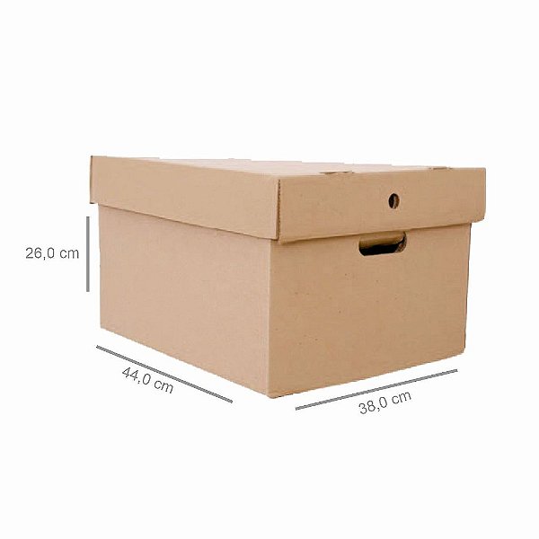 Caixa Organizadora com Tampa Y0 - 1 unidade (44x38x26 cm)