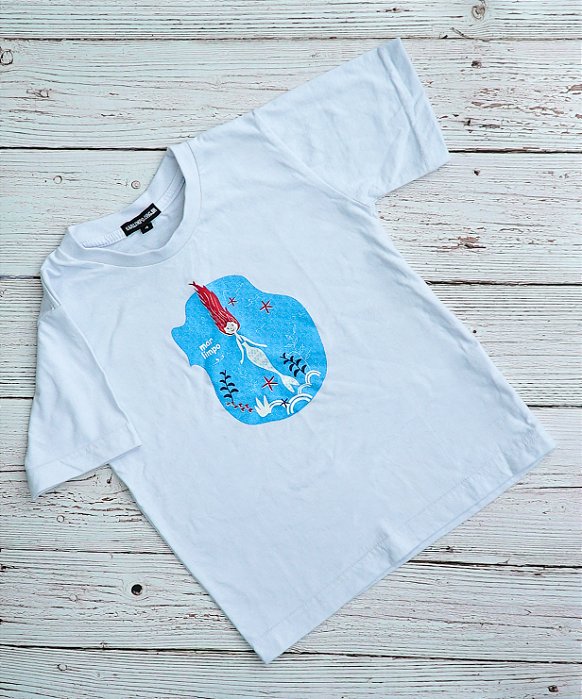 Camiseta Infantil Estampa Sereia