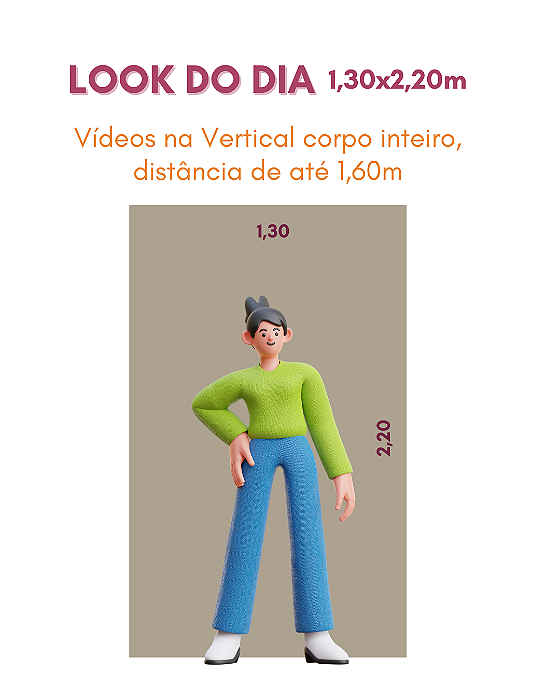 Look do Dia - PERSONALIZADO - 1,30mx2,20m