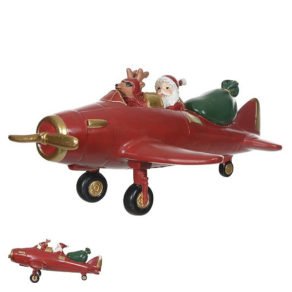 Avião c/ Noel (VERMELHO)