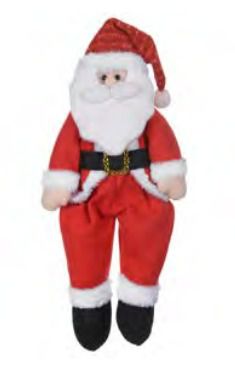 Papai Noel Pelucia Sentado (VERMELHO)