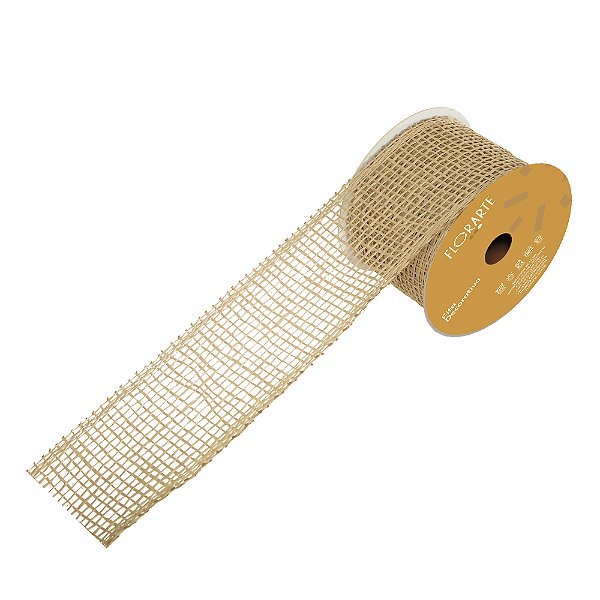 Tela Rústica Bege 9,14m x 6,3cm