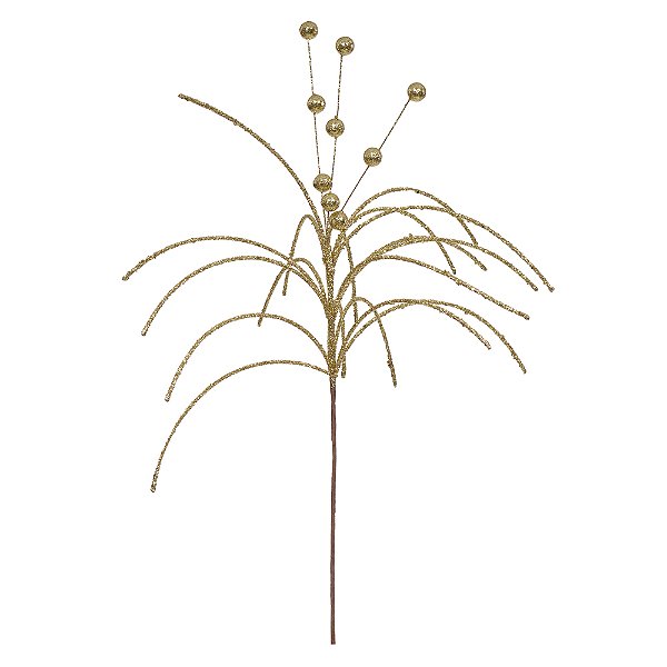 Complemento Bolinha c/Glitter (Dourado) 65cm