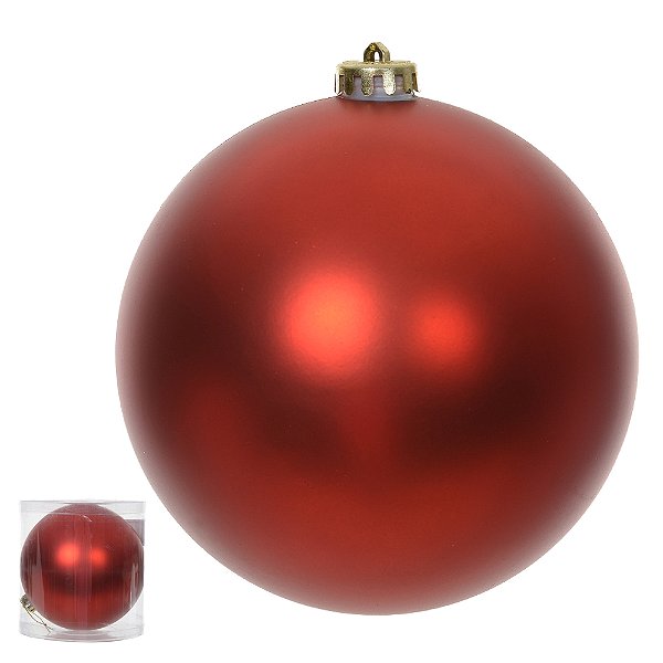 Bola Fosca Tubo Vermelho 15cm C/1 Und