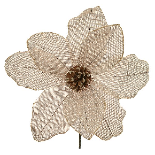 Folha de Natal c/ Glitter (Rose) 50cm