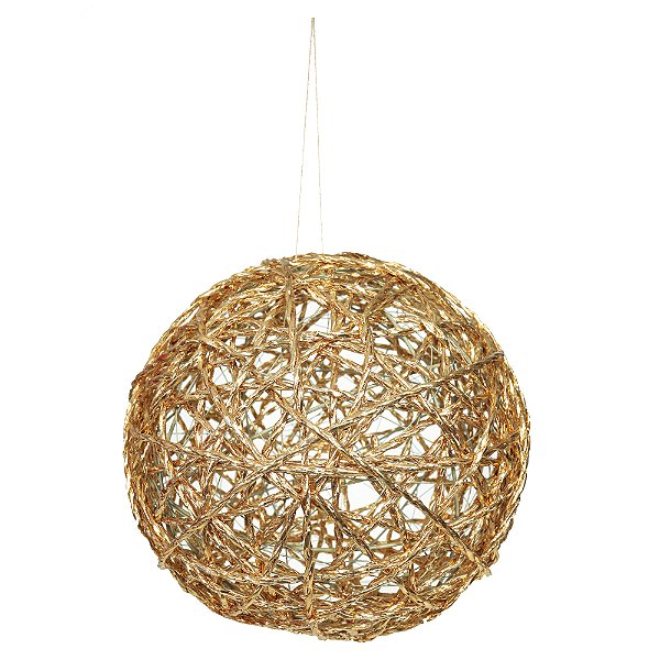 Bola de Natal Aramada (Dourado) 20cm