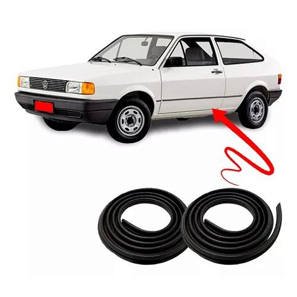 Kit Borracha 2 Portas Gol Voyage Parati Saveiro Quadrado