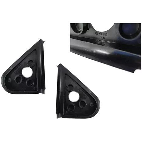 Par Acabamento Interno Retrovisor Original VW C/ Regulagem