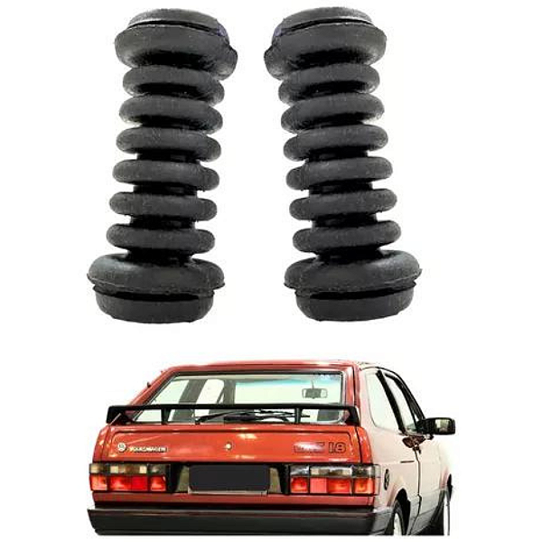 Par Coifa Passa Fio Tampa Traseira Gol Quadrado