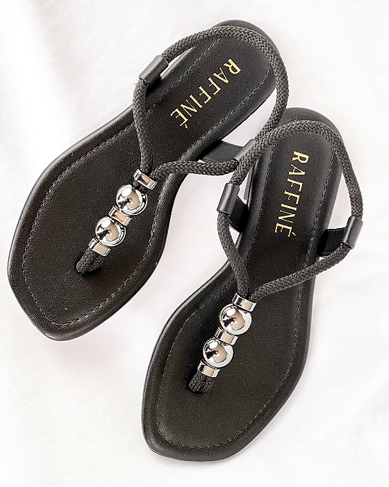 Rasteira Cordão Preto