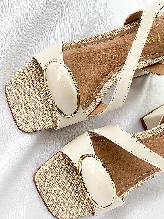 Sandália Napa Saint Off White