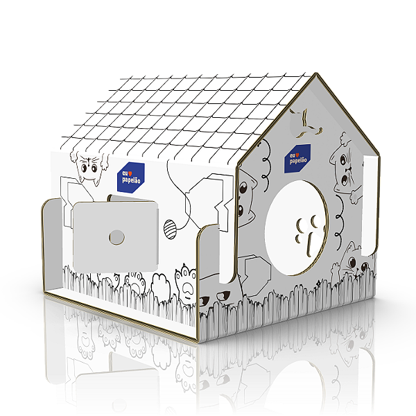 MIAUVILLE PARA COLORIR – Casa de Papelão para Gatos