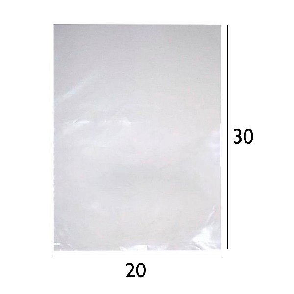 Saco Plástico de Polietileno - PEBD - 20x30