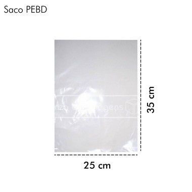 Saco Plástico de Polietileno - PEBD - 25x35