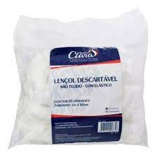 Lençol Descartavel c/ Elastico para maca 5uni - Santa clara