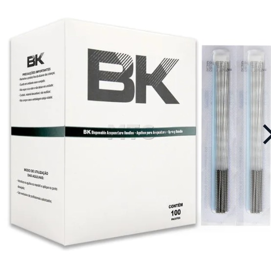 1 caixa de Agulhas para acupuntura 30x75 BK 1000
