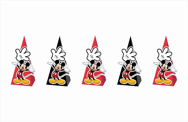 10 Caixinhas CONE para doces Mickey