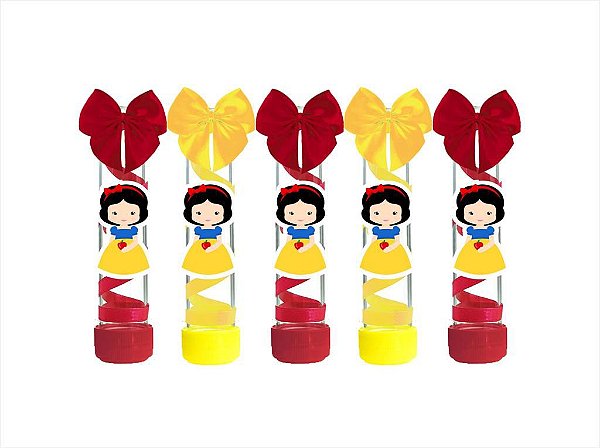 10 tubetes decorado Branca de Neve Baby (cute)