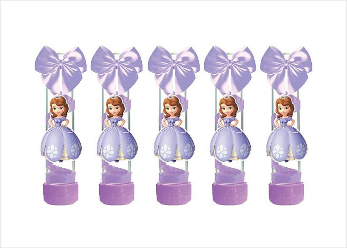 10 tubetes decorado Princesa Sofia