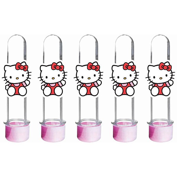 10 Tubetes Hello Kitty - Envio Imediato