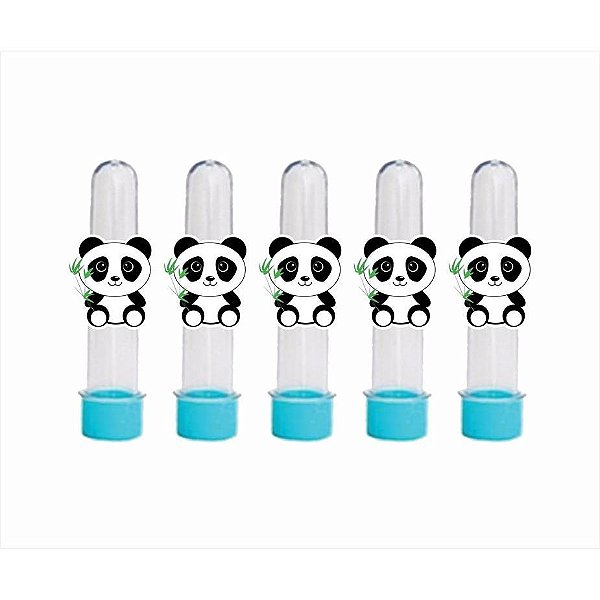 10 Tubetes Panda (azul) - Envio Imediato