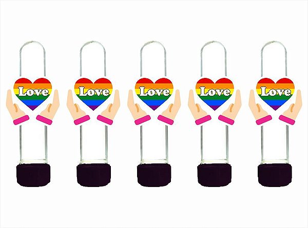 10 Tubetes preto Pride LGBTQIA+