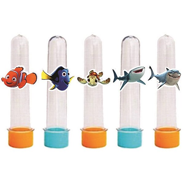 10 Tubetes Procurando Nemo - Envio Imediato