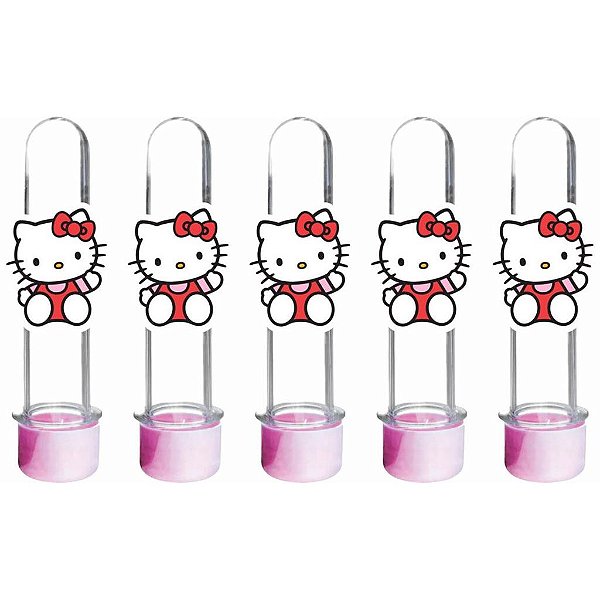 30 Tubetes Hello Kitty - Envio Imediato