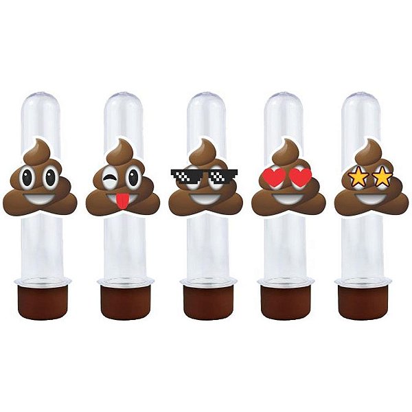 40 Tubetes Emoji cocô - Envio Imediato