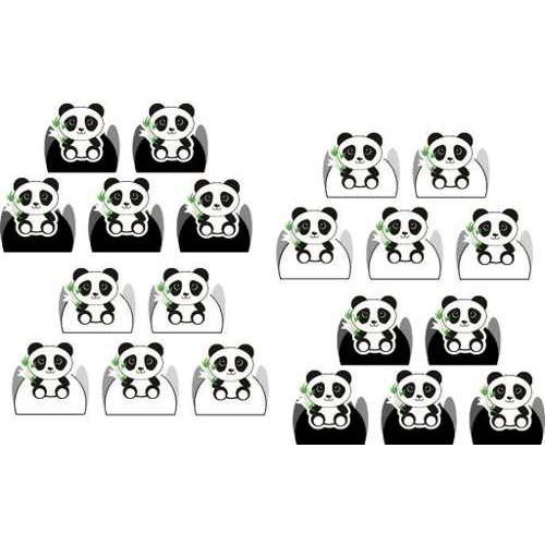 50 Forminhas Panda Menino