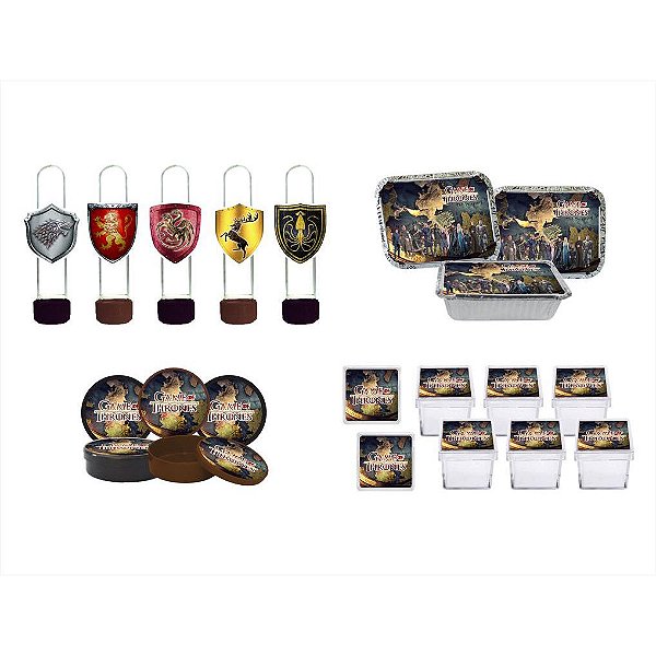 Kit Festa Game of Thrones 80 peças (20 pessoas)