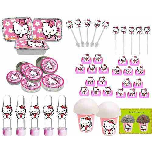 Kit Festa Infantil Hello Kitty 292 Peças (30 pessoas)
