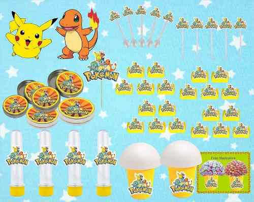 Kit Festa Infantil Pokémon (pikachu) 265 Peças