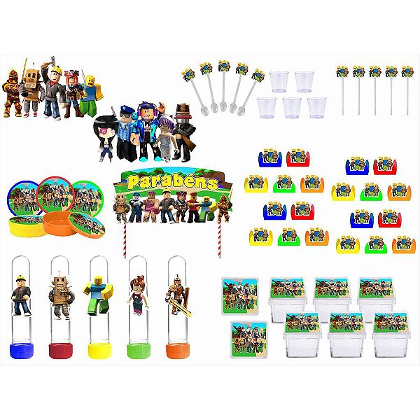 Kit Festa Roblox 80 peças (20 pessoas)