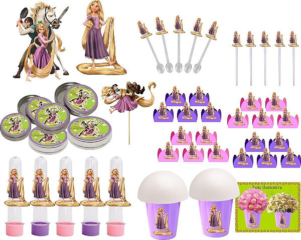Festa Enrolados (Rapunzel ) 265 peças (30 pessoas)