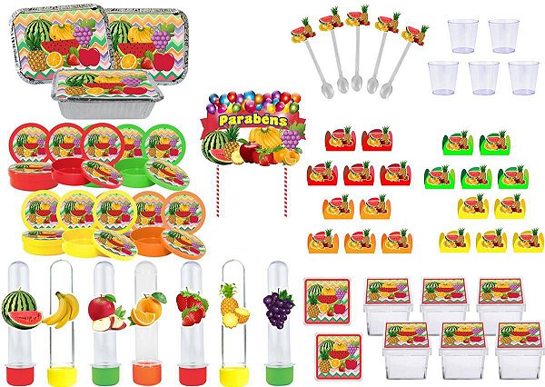 Kit festa Salada de Frutas 111 peças