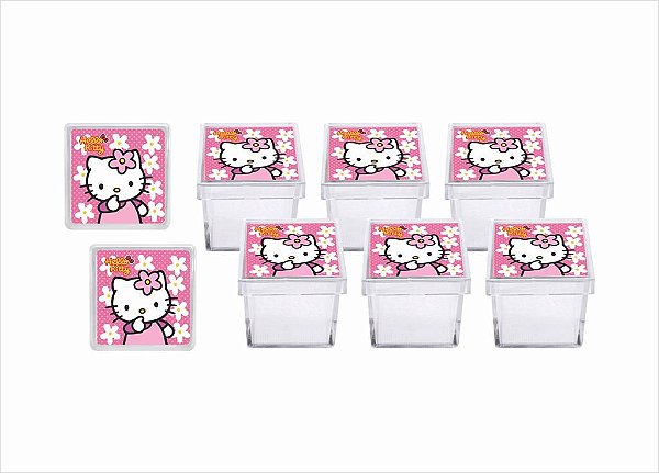 10 Caixinhas Hello Kitty rosa