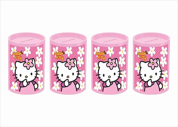 10 Cofrinhos Hello Kitty rosa