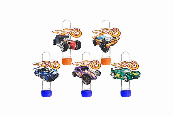 10 tubetes 13cm para doces carros esporte hot car