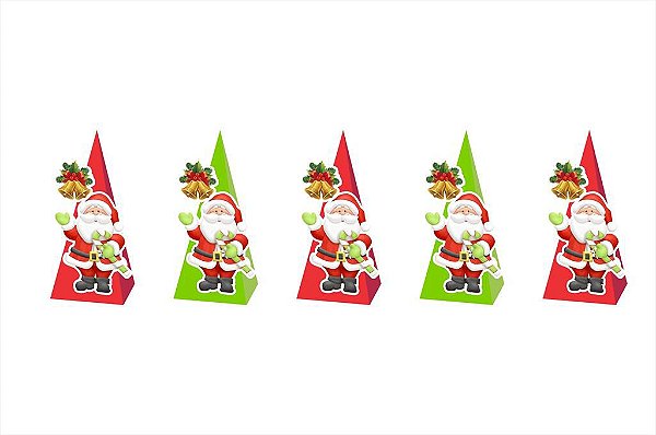 10 Caixinhas CONE para doces de Natal
