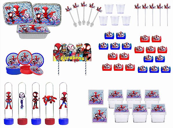 Kit Festa Spidey 311 peças (30 pessoas)