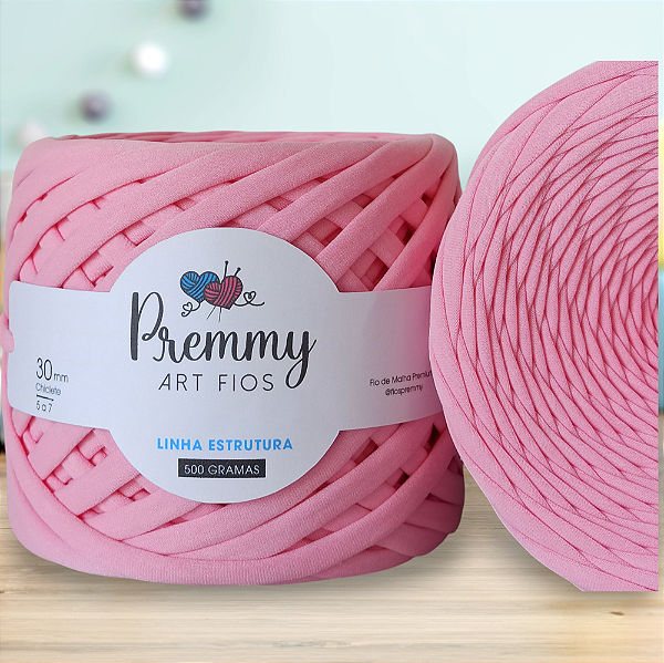 Fio de Malha Premium ROSA CHICLETE - 30mm