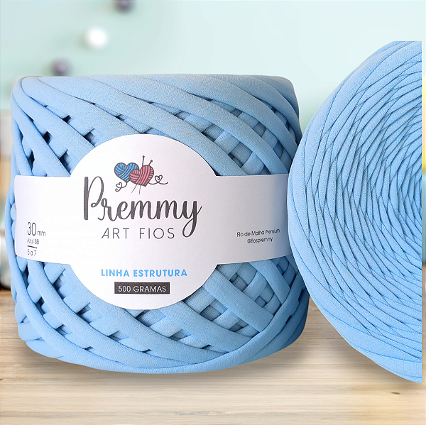 Fio de Malha Premium AZUL BB - 30mm