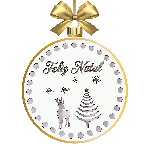 GUIRLANDA FELIZ NATAL (15cm)